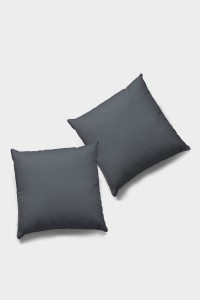 Koyu Gri Düz 2'li Set Çift Taraflı Kırlent Kılıfı 2KRL011 Koyu Gri Düz 2'li Set Çift Taraflı Kırlent Kılıfı 2KRL011