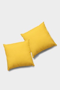 Sarı Düz Sade 2'li Set Çift Taraflı Kırlent Kılıfı 2KRL016 Sarı Düz Sade 2'li Set Çift Taraflı Kırlent Kılıfı 2KRL016