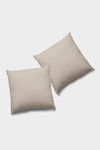 Bej Düz Sade 2'li Set Çift Taraflı Kırlent Kılıfı 2KRL027 Bej Düz Sade 2'li Set Çift Taraflı Kırlent Kılıfı 2KRL027