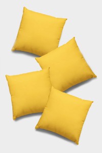 Sarı Tek Renk 4'lü Set Çift Taraflı Kırlent Kılıfı 4KRL016 Sarı Tek Renk 4'lü Set Çift Taraflı Kırlent Kılıfı 4KRL016