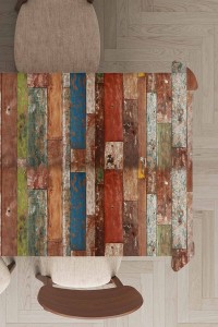 Renkli 3D Üç Boyutlu Dokuma Leke Tutmaz Masa Örtüsü MSO029 Renkli 3D Üç Boyutlu Dokuma Leke Tutmaz Masa Örtüsü MSO029