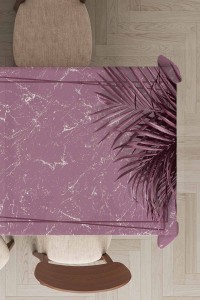 Pembe Çerçeveli Dokuma Leke Tutmaz Masa Örtüsü MSO094 Pembe Çerçeveli Dokuma Leke Tutmaz Masa Örtüsü MSO094