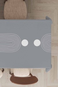 Gri Modern Desenli Dokuma Leke Tutmaz Masa Örtüsü MSO176 Gri Modern Desenli Dokuma Leke Tutmaz Masa Örtüsü MSO176