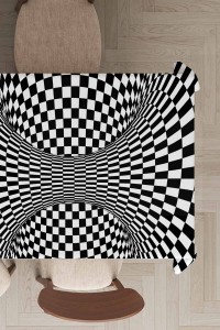 Siyah İlizyon Desen Dokuma Leke Tutmaz Masa Örtüsü MSO202 Siyah İlizyon Desen Dokuma Leke Tutmaz Masa Örtüsü MSO202