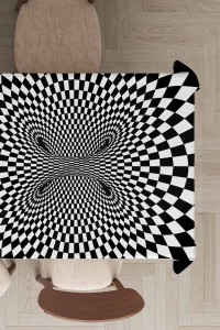 Siyah İlizyon Desen Dokuma Leke Tutmaz Masa Örtüsü MSO203 Siyah İlizyon Desen Dokuma Leke Tutmaz Masa Örtüsü MSO203