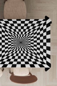 Siyah İlizyon Desen Dokuma Leke Tutmaz Masa Örtüsü MSO206 Siyah İlizyon Desen Dokuma Leke Tutmaz Masa Örtüsü MSO206