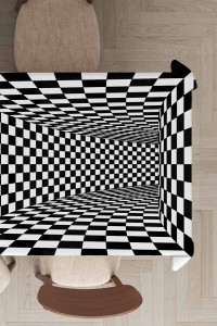 Siyah İlizyon Desen Dokuma Leke Tutmaz Masa Örtüsü MSO207 Siyah İlizyon Desen Dokuma Leke Tutmaz Masa Örtüsü MSO207