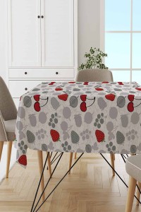 Kırmızı Çilek Meyveli Dokuma Leke Tutmaz Masa Örtüsü MSO228 Kırmızı Çilek Meyveli Dokuma Leke Tutmaz Masa Örtüsü MSO228