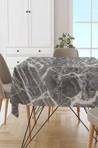 Gri Mermer Görünümlü Dokuma Leke Tutmaz Masa Örtüsü MSO238 Gri Mermer Görünümlü Dokuma Leke Tutmaz Masa Örtüsü MSO238