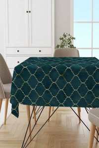 Zümrüt Fas Desen Dokuma Leke Tutmaz Masa Örtüsü MSO259 Zümrüt Fas Desen Dokuma Leke Tutmaz Masa Örtüsü MSO259