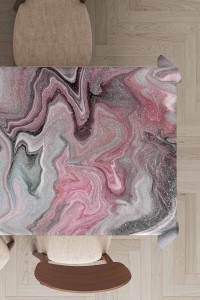 Pembe Mermer Görünümlü Dokuma Leke Tutmaz Masa Örtüsü MSO266 Pembe Mermer Görünümlü Dokuma Leke Tutmaz Masa Örtüsü MSO266