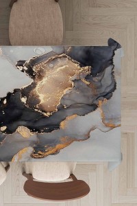 Gold Mermer Görünümlü Dokuma Leke Tutmaz Masa Örtüsü MSO267 Gold Mermer Görünümlü Dokuma Leke Tutmaz Masa Örtüsü MSO267