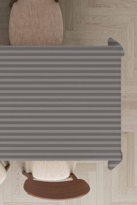 Gri Çizgi Desenli Dokuma Leke Tutmaz Masa Örtüsü MSO282 Gri Çizgi Desenli Dokuma Leke Tutmaz Masa Örtüsü MSO282