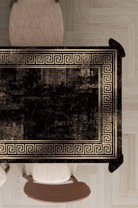 Kahverengi Çerçeveli Dokuma Leke Tutmaz Masa Örtüsü MSO327 Kahverengi Çerçeveli Dokuma Leke Tutmaz Masa Örtüsü MSO327