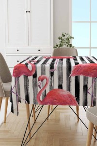 Pembe Flamingo Dokuma Leke Tutmaz Masa Örtüsü MSO354 Pembe Flamingo Dokuma Leke Tutmaz Masa Örtüsü MSO354