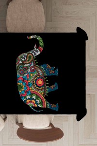 Siyah Filli Leke Tutmaz Premium Dokuma Masa Örtüsü MSO364 Siyah Filli Leke Tutmaz Premium Dokuma Masa Örtüsü MSO364