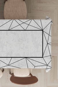 Siyah Çerçeveli Dokuma Leke Tutmaz Masa Örtüsü MSO374 Siyah Çerçeveli Dokuma Leke Tutmaz Masa Örtüsü MSO374