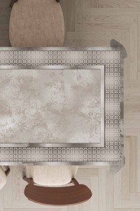 Bej Çerçeveli Dokuma Leke Tutmaz Masa Örtüsü MSO393 Bej Çerçeveli Dokuma Leke Tutmaz Masa Örtüsü MSO393