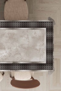 Bej Çerçeveli Dokuma Leke Tutmaz Masa Örtüsü MSO398 Bej Çerçeveli Dokuma Leke Tutmaz Masa Örtüsü MSO398