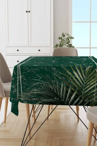 Zümrüt Çerçeveli Dokuma Leke Tutmaz Masa Örtüsü MSO402 Zümrüt Çerçeveli Dokuma Leke Tutmaz Masa Örtüsü MSO402