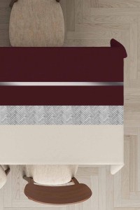 Bordo Avangarde Dokuma Leke Tutmaz Masa Örtüsü MSO470 Bordo Avangarde Dokuma Leke Tutmaz Masa Örtüsü MSO470