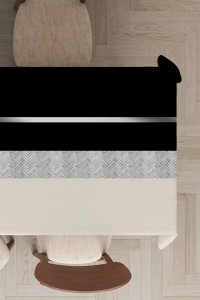 Siyah Avangarde Dokuma Leke Tutmaz Masa Örtüsü MSO473 Siyah Avangarde Dokuma Leke Tutmaz Masa Örtüsü MSO473