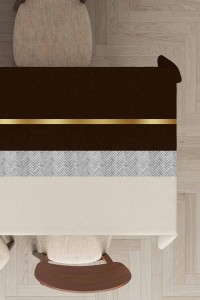 Kahverengi Avangarde Dokuma Leke Tutmaz Masa Örtüsü MSO475 Kahverengi Avangarde Dokuma Leke Tutmaz Masa Örtüsü MSO475