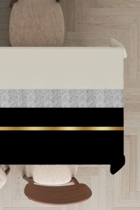 Siyah Avangarde Dokuma Leke Tutmaz Masa Örtüsü MSO484 Siyah Avangarde Dokuma Leke Tutmaz Masa Örtüsü MSO484