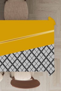 Hardal Ekoseli Dokuma Leke Tutmaz Masa Örtüsü MSO502 Hardal Ekoseli Dokuma Leke Tutmaz Masa Örtüsü MSO502