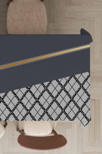 Antrasit Ekoseli Dokuma Leke Tutmaz Masa Örtüsü MSO504 Antrasit Ekoseli Dokuma Leke Tutmaz Masa Örtüsü MSO504