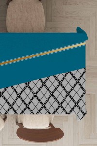 Turkuaz Ekoseli Dokuma Leke Tutmaz Masa Örtüsü MSO505 Turkuaz Ekoseli Dokuma Leke Tutmaz Masa Örtüsü MSO505