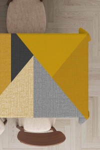Hardal Geometrik Desen Dokuma Leke Tutmaz Masa Örtüsü MSO509 Hardal Geometrik Desen Dokuma Leke Tutmaz Masa Örtüsü MSO509