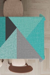 Turkuaz Geometrik Dokuma Leke Tutmaz Masa Örtüsü MSO512 Turkuaz Geometrik Dokuma Leke Tutmaz Masa Örtüsü MSO512