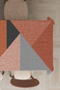 Tarçın Geometrik Desen Dokuma Leke Tutmaz Masa Örtüsü MSO513 Tarçın Geometrik Desen Dokuma Leke Tutmaz Masa Örtüsü MSO513