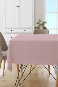 Pudra Düz Sade Leke Tutmaz Premium Masa Örtüsü MSO006 Pudra Düz Sade Leke Tutmaz Premium Masa Örtüsü MSO006