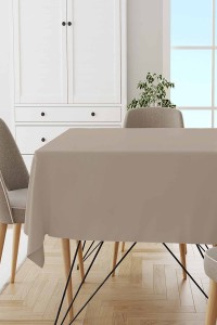 Bej Düz Sade Tek Renk Leke Tutmaz Premium Masa Örtüsü MSO027 Bej Düz Sade Tek Renk Leke Tutmaz Premium Masa Örtüsü MSO027