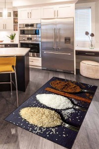 Kahve Kaymaz Tabanlı 3D Baharat Desenli Mutfak Halısı AR1265 Kahve Kaymaz Tabanlı 3D Baharat Desenli Mutfak Halısı AR1265