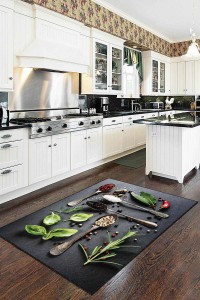 Yeşil Kaymaz Taban Yıkanan 3D Baharatlı Mutfak Halısı AR130 Yeşil Kaymaz Taban Yıkanan 3D Baharatlı Mutfak Halısı AR130