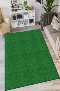 Yeşil Kaymaz Taban Yıkanır Çim Görünüm Mutfak Halısı AR1352 Yeşil Kaymaz Taban Yıkanır Çim Görünüm Mutfak Halısı AR1352