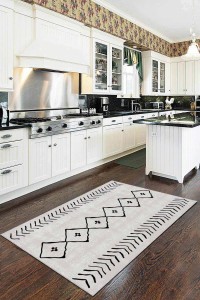 Vizon Kaymaz Taban Yıkanabilir Moroccan Mutfak Halısı AR358V Vizon Kaymaz Taban Yıkanabilir Moroccan Mutfak Halısı AR358V