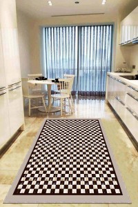 Bej Kaymaz Tabanlı Yıkanabilir Mackenzie Mutfak Halısı AR821 Bej Kaymaz Tabanlı Yıkanabilir Mackenzie Mutfak Halısı AR821