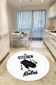 Beyaz Kaymaz My Kitchen My Rules Daire Mutfak Halısı AR851