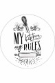 Beyaz Kaymaz My Kitchen My Rules Daire Mutfak Halısı AR857