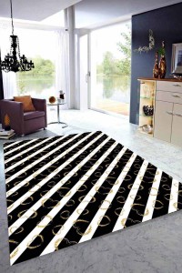 Siyah Gold Kaymaz Tabanlı Yıkanan Kalpli Mutfak Halısı MT37 Siyah Gold Kaymaz Tabanlı Yıkanan Kalpli Mutfak Halısı MT37