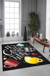 Sarı Kaymaz Tabanlı Coffee Temalı Yıkanır Mutfak Halısı MT42 Sarı Kaymaz Tabanlı Coffee Temalı Yıkanır Mutfak Halısı MT42