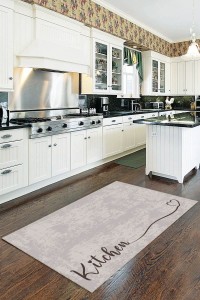 Bej Kaymaz Tabanlı Kitchen Yazılı Mutfak Halısı Yolluk VH090 Bej Kaymaz Tabanlı Kitchen Yazılı Mutfak Halısı Yolluk VH090