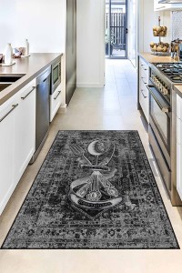 Siyah Kaymaz Taban Yıkanır Kitchen Queen Mutfak Halısı VH102 Siyah Kaymaz Taban Yıkanır Kitchen Queen Mutfak Halısı VH102