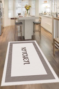 Vizon Kaymaz Taban Kitchen Yazan Mutfak Halısı Yolluk VH107 Vizon Kaymaz Taban Kitchen Yazan Mutfak Halısı Yolluk VH107