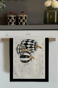 Krem Bal Kabağı Desenli Fırın Mutfak Havlusu 30x50cm