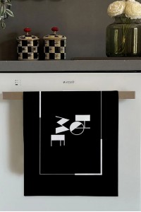 Siyah Home Yazılı Fırın Mutfak Havlusu 30x50cm Siyah Home Yazılı Fırın Mutfak Havlusu 30x50cm